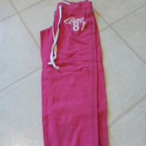 Pink aeropostale capri sweatpants
