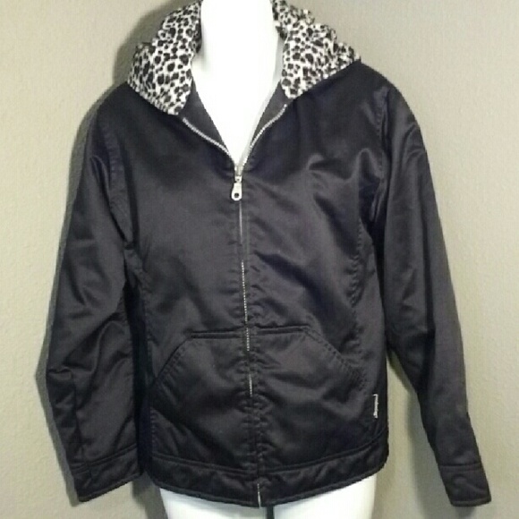London Fog Jackets & Blazers - London Fog jacket L animal print hood EUC
