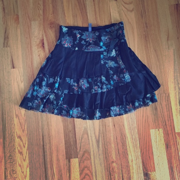 Free people layered mini skirt