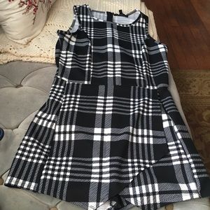 Black and white romper