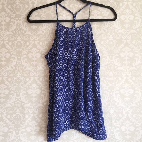 Blue Printed Racerback - Picture 2 of 3