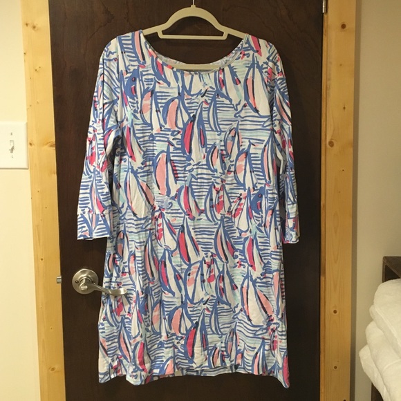 Lilly Pulitzer Red Right Return Marlow Dress XL