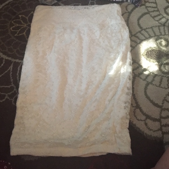 White skirt