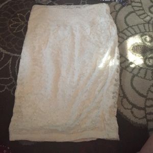 White skirt