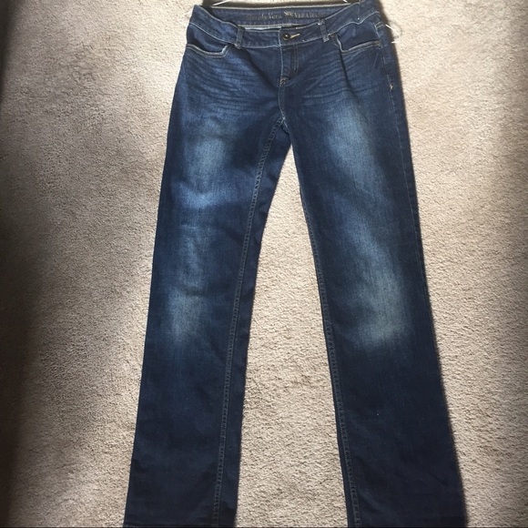 Vera Wang Dark Blue Jeans Mid Rise