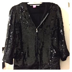 Betsey Johnson all-sequin hoodie