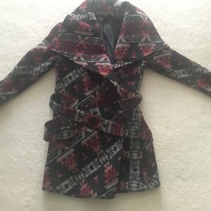 Aztec Print Peacoaf