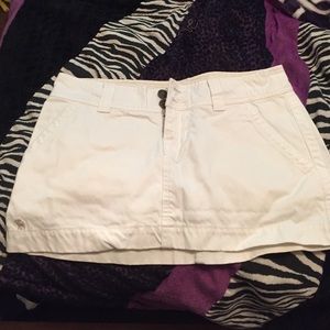 Abercrombie and Fitch white mini skirt