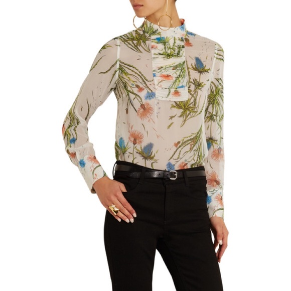 Topshop Unique's Multicolored Silk Blouse - Picture 1 of 4