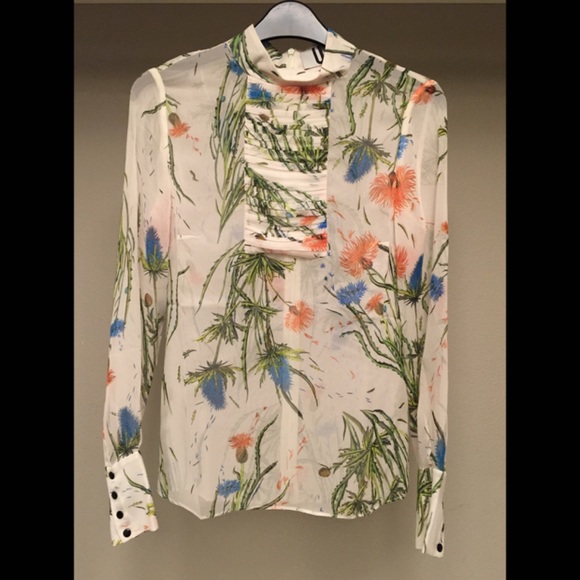 Topshop Unique's Multicolored Silk Blouse - Picture 2 of 4