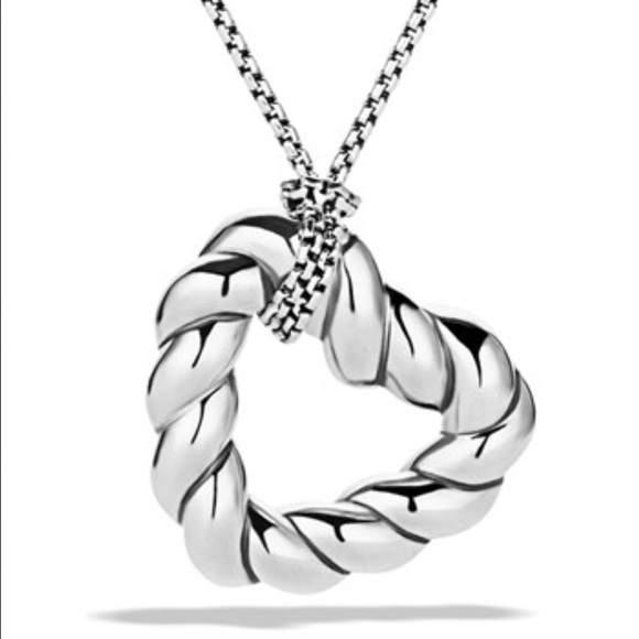 David Yurman "Cable Heart" Necklace