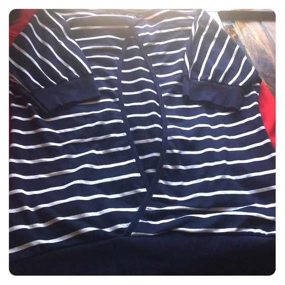 Blue & white Striped top