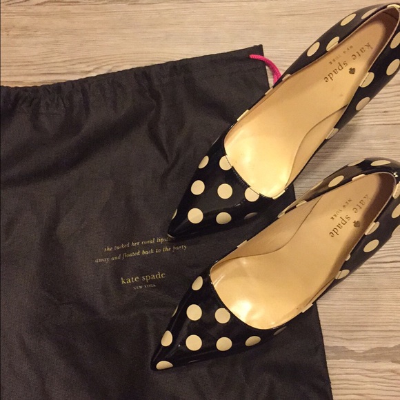 Kate Spade polka dot pumps