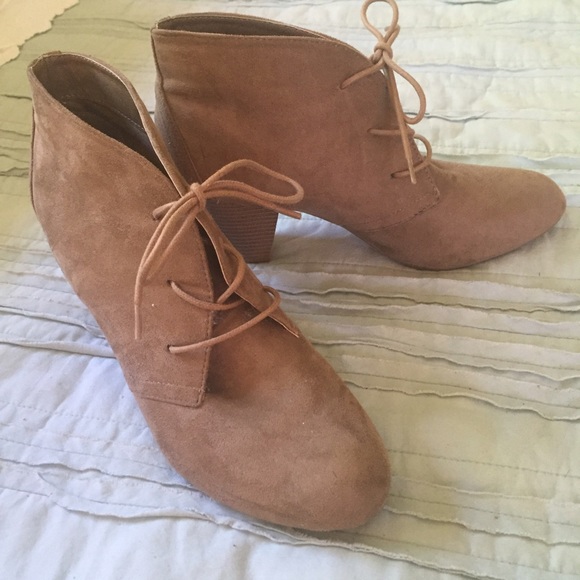 Faux Sued booties