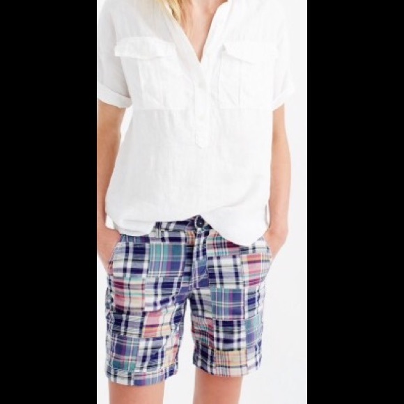 J. Crew Sunday Slim Plaid in Patchwork-SOLD OUT - Picture 1 of 4