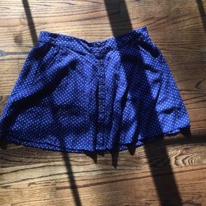Polka Dot Button Up Skirt