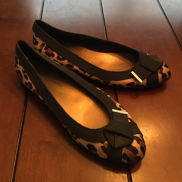 Leopard print Christian Siriano flats