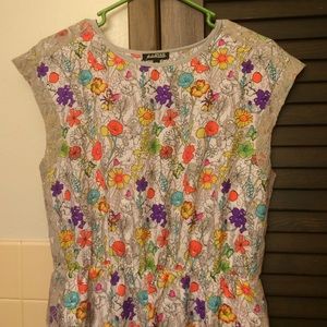 Vibrant, Lined, Print Dress from Europe