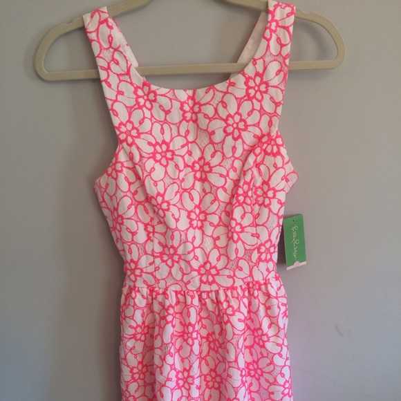 Lilly Pulitzer Fiesta Pink Lace Dress