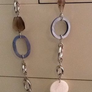 Blue an silver necklace