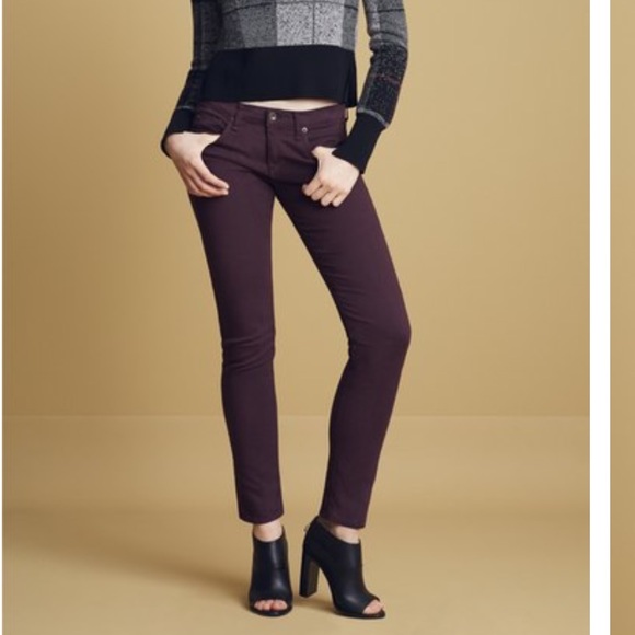 Rag and Bone Dre boyfriend skinny Aged Wine