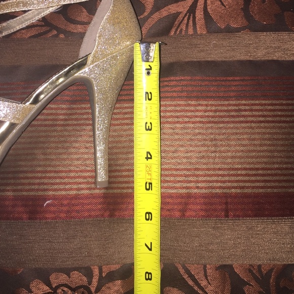 Fioni Night Gold Glitter Sandals Sz 11 - Picture 5 of 5