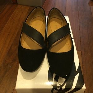 Cute black suede flats