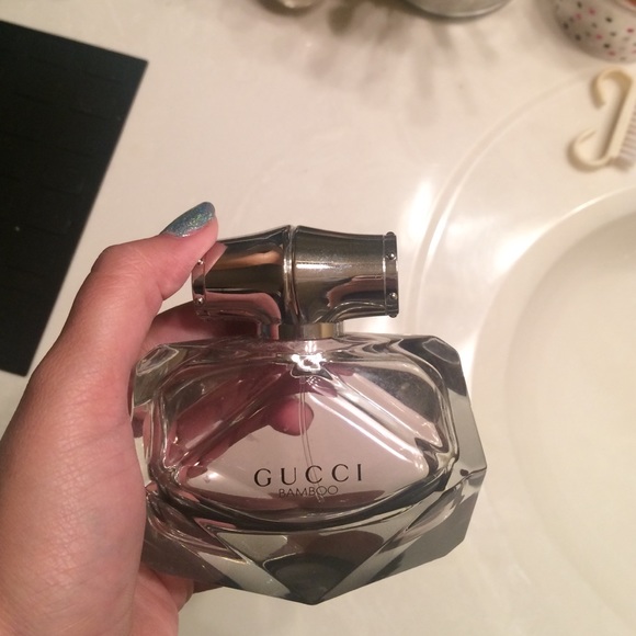 2.5oz Gucci Bamboo Perfume about 3/4 full