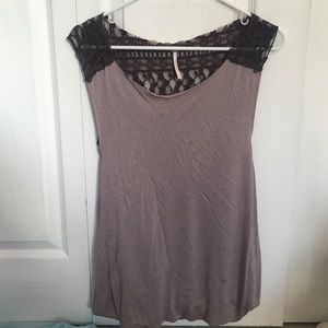 Free People Lace Back Tank