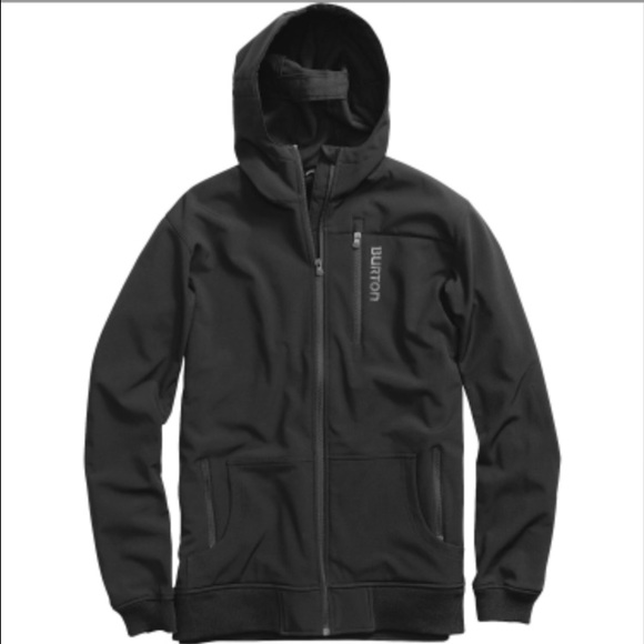Black Burton Shell Hoodie Jacket
