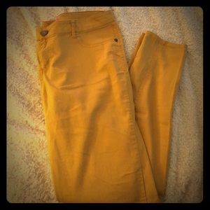 Size 13 mustard yellow skinny jeans