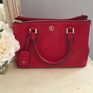 Tory Burch Mini Robinson Double Zip Tote