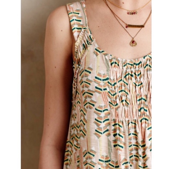 Flash sale 🎉🎉 Yellow motif Anthropolgie tank