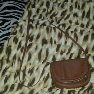 Brown cross over bag