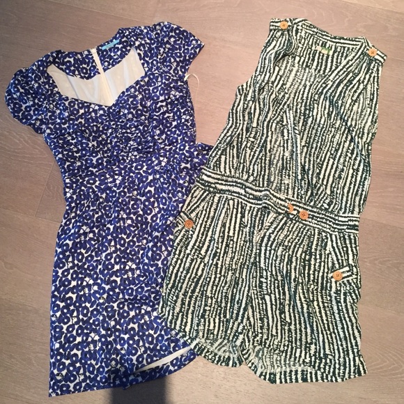 Two Anthropologie Rompers