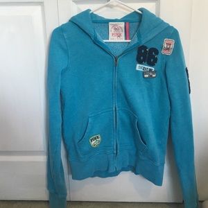 Victoria's Secret Blue Zip Hoodie