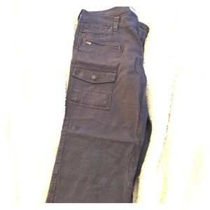 Charcoal grey military style skinny pant