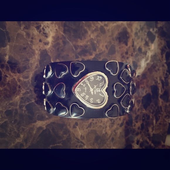 Betsey Johnson heart watch bracelet
