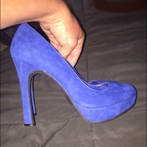 Blue suede shoes