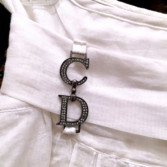 🌟HP🌟100% Authentic Christian Dior Linen Skirt - Picture 2 of 3