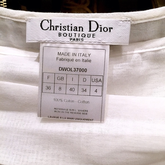 🌟HP🌟100% Authentic Christian Dior Linen Skirt - Picture 3 of 3