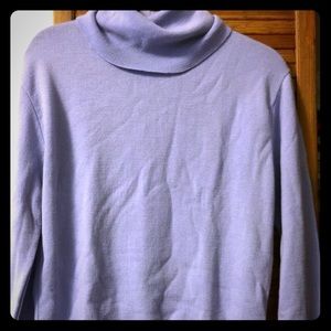 Wool turtleneck...NWT..lilac/periwinkle