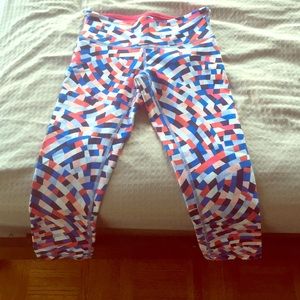 Colorful cropped lulu lemon pants