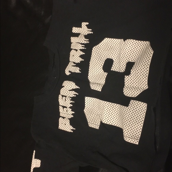 Black been trill crop top