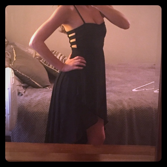 Wet Seal Black Hi-Lo Dress
