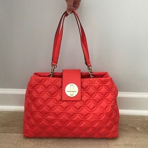 Kate spade large coral tote