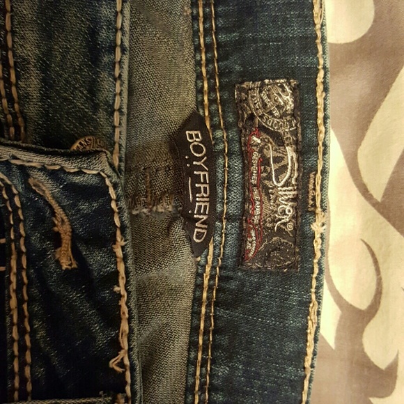 Silver Boyfriend Jeans