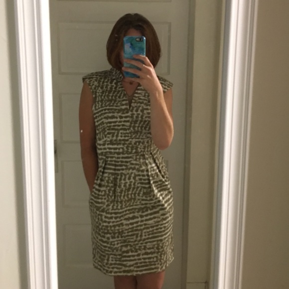 Calvin Klein midi dress with deep pockets.