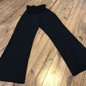 Black maternity slacks