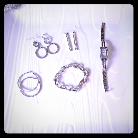 Diamond jewelry lot including Armitron Watch